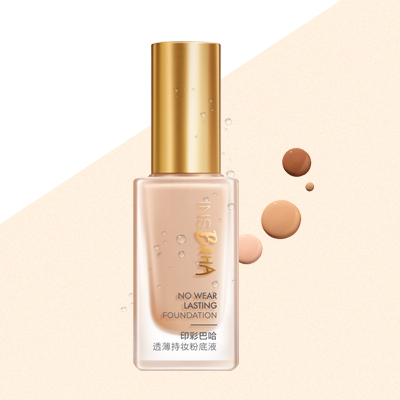 9001cc 以诚为本印彩巴哈透薄持妆粉底液-柔雾型/柔润型